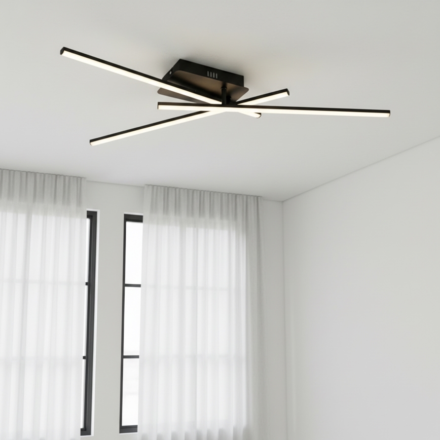 Brilagi - LED-Deckenleuchte STRIPES LED/30W/230V 51x78 cm schwarz