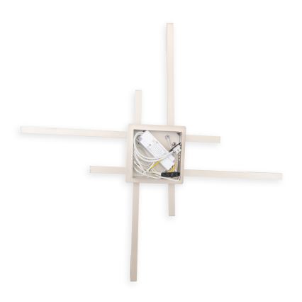 Brilagi - LED Deckenleuchte STRIPES LED/37W/230V 68x68 cm silber