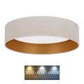 Brilagi - LED-Deckenleuchte VELVET LED/24W/230V 3000/4000/6400K cremefarben/gold