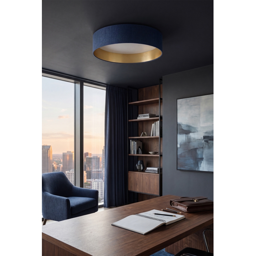 Brilagi - LED-Deckenleuchte VELVET SIMPLE LED/24W/230V 4000K Ø 45 cm blau/gold