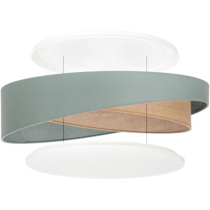 BRILAGI - LED Deckenleuchte VELVET TWIST LED/24W/230V 4000K Ø 55 cm grün/beige