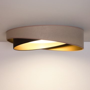 BRILAGI - LED Deckenleuchte VELVET TWIST LED/24W/230V 4000K Ø 55 cm beige/braun/gold