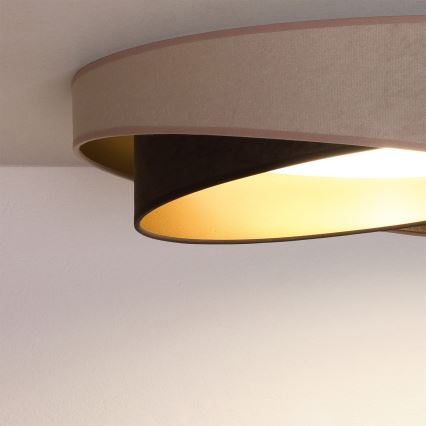 BRILAGI - LED Deckenleuchte VELVET TWIST LED/24W/230V 4000K Ø 55 cm beige/braun/gold