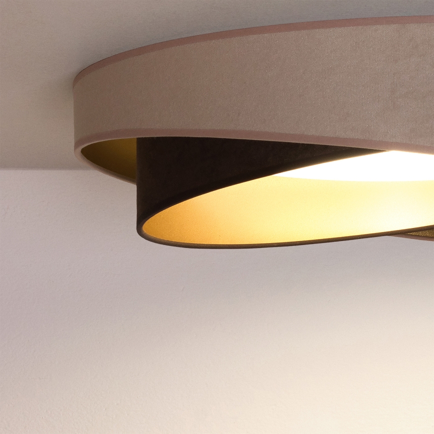BRILAGI - LED Deckenleuchte VELVET TWIST LED/24W/230V 4000K Ø 55 cm beige/braun/gold