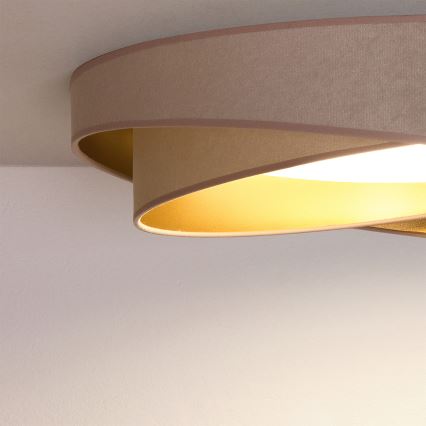 BRILAGI - LED-Deckenleuchte VELVET TWIST LED/24W/230V 4000K Ø 55 cm beige/gold