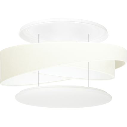 BRILAGI - LED-Deckenleuchte VELVET TWIST LED/24W/230V 4000K Ø 55 cm beige