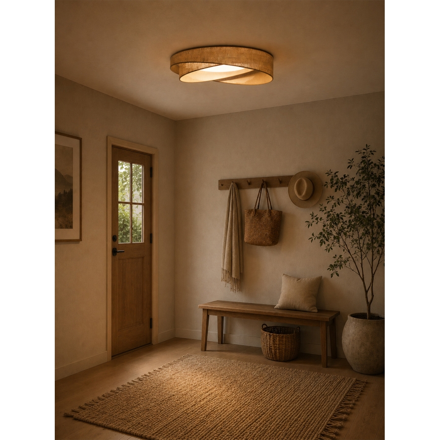 BRILAGI - LED-Deckenleuchte VELVET TWIST LED/24W/230V 4000K Ø 55 cm beige