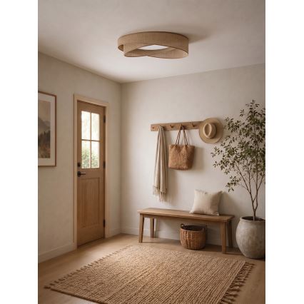 BRILAGI - LED-Deckenleuchte VELVET TWIST LED/24W/230V 4000K Ø 55 cm beige
