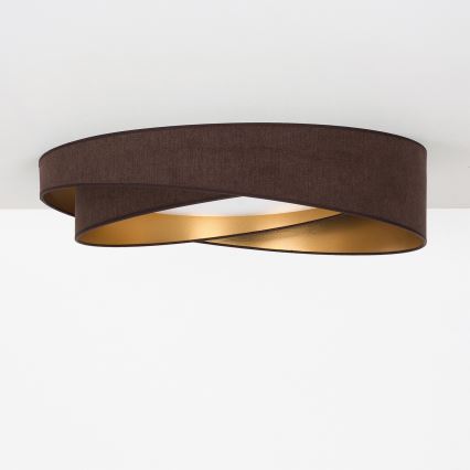 BRILAGI - LED-Deckenleuchte VELVET TWIST LED/24W/230V 4000K Ø 55 cm braun/gold