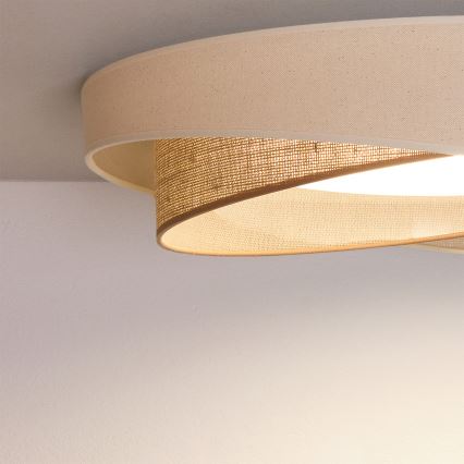 BRILAGI - LED Deckenleuchte VELVET TWIST LED/24W/230V 4000K Ø 55 cm creme/beige