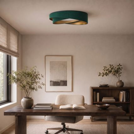 BRILAGI - LED Deckenleuchte VELVET TWIST LED/24W/230V 4000K Ø 55 cm grün/gold