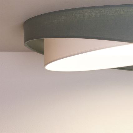 BRILAGI - LED Deckenleuchte VELVET TWIST LED/24W/230V 4000K Ø 55 cm grün/weiß