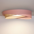 BRILAGI - LED-Deckenleuchte VELVET TWIST LED/24W/230V 4000K Ø 55 cm rosa/beige