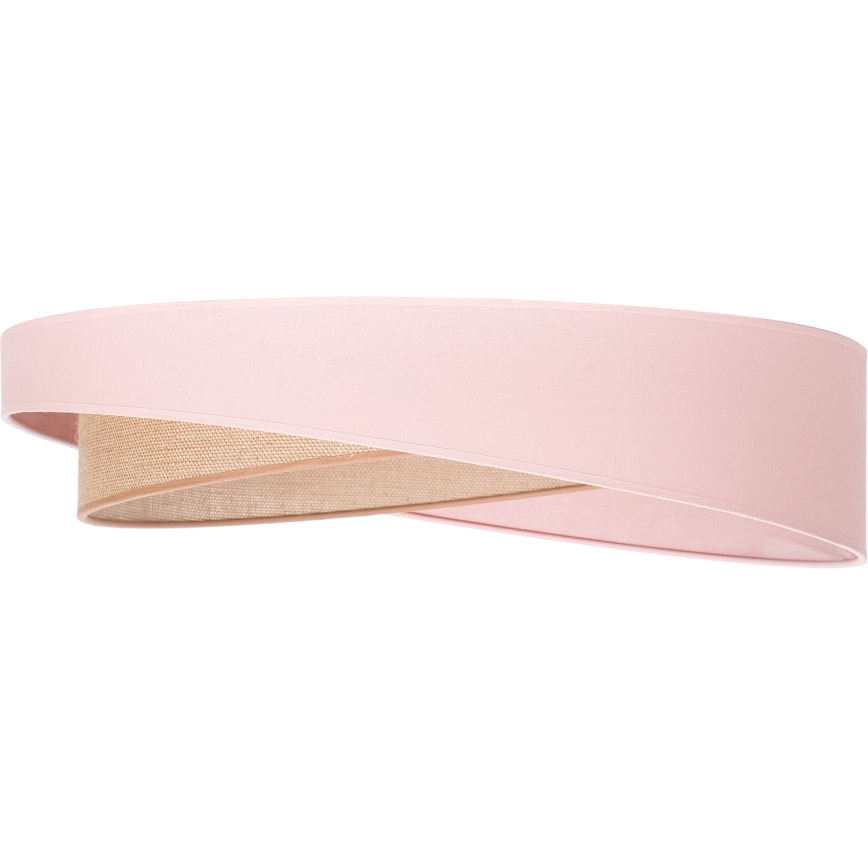 BRILAGI - LED-Deckenleuchte VELVET TWIST LED/24W/230V 4000K Ø 55 cm rosa/beige