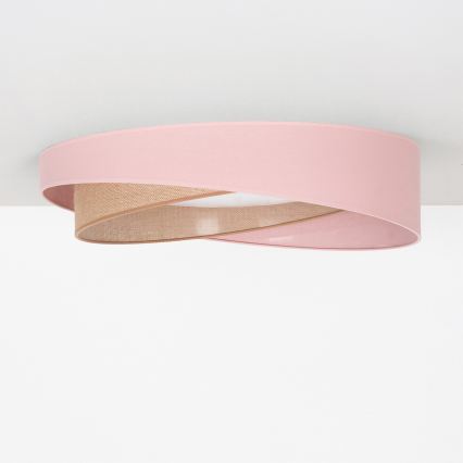BRILAGI - LED-Deckenleuchte VELVET TWIST LED/24W/230V 4000K Ø 55 cm rosa/beige