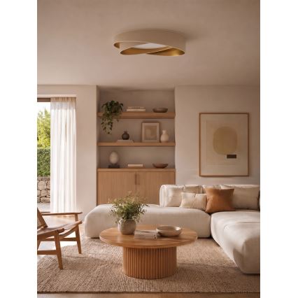 BRILAGI - LED Deckenleuchte VELVET TWIST LED/24W/230V 4000K Ø 55 cm weiß/gold