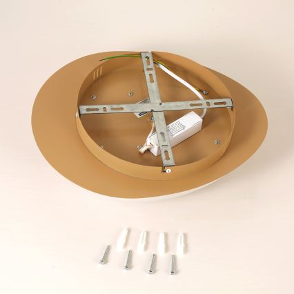 Brilagi - LED-Deckenleuchte VISBY WOOD LED/18W/230V Ø 38 cm braun