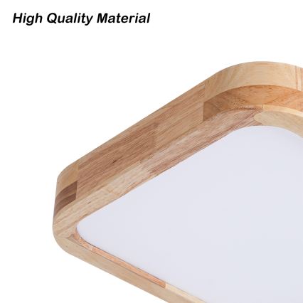 Brilagi - LED-Deckenleuchte WOODLINE SQUARE LED/32W/230V 3000/4000/6000K Eiche 30x30 cm