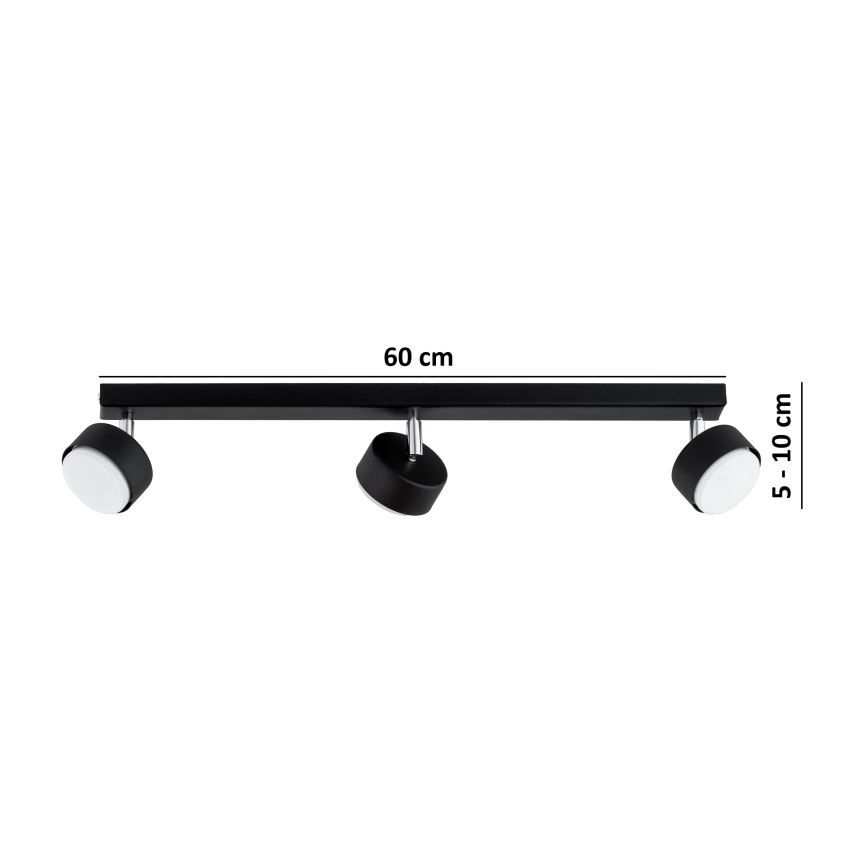 Brilagi - LED-Deckenspot MONO 3xGX53/30W/230V schwarz