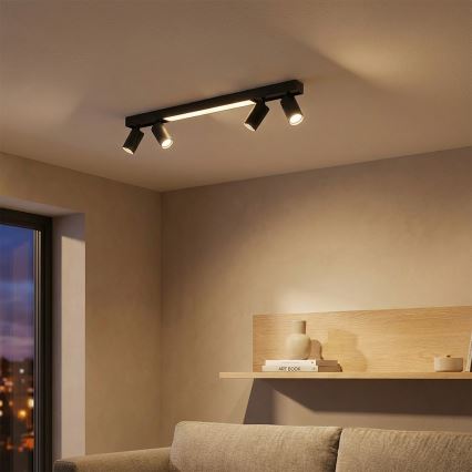 Brilagi - LED-Deckenspot SELE 4xGU10/30W/230V + LED/25W schwarz