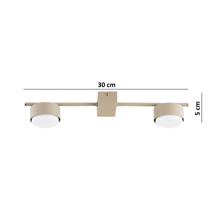 Brilagi - LED-Deckenstrahler MONO 2xGX53/30W/230V beige