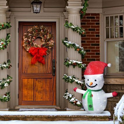 Brilagi - LED Décoration de Noël d'extérieur 40xLED/3xAA IP44 bonhomme de neige