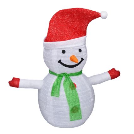 Brilagi - LED Décoration de Noël d'extérieur 40xLED/3xAA IP44 bonhomme de neige