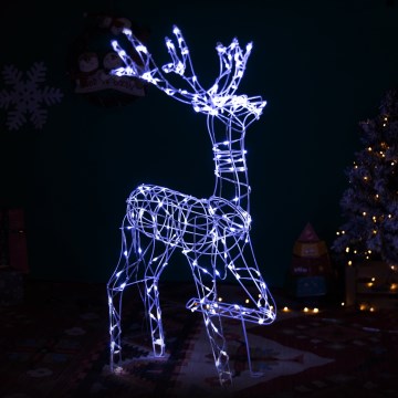 BRILAGI - LED Décoration de Noël extérieure LED/3,6W/8 fonctions 150 cm IP44 renne blanc froid