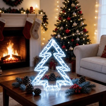 BRILAGI - LED Decorazione natalizia da esterno LED/6W/8 funzioni 43 cm IP44 albero bianco freddo