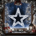 BRILAGI - LED decorazione natalizia da esterno LED/6W/8 funzioni 43 cm IP44 stella bianco freddo