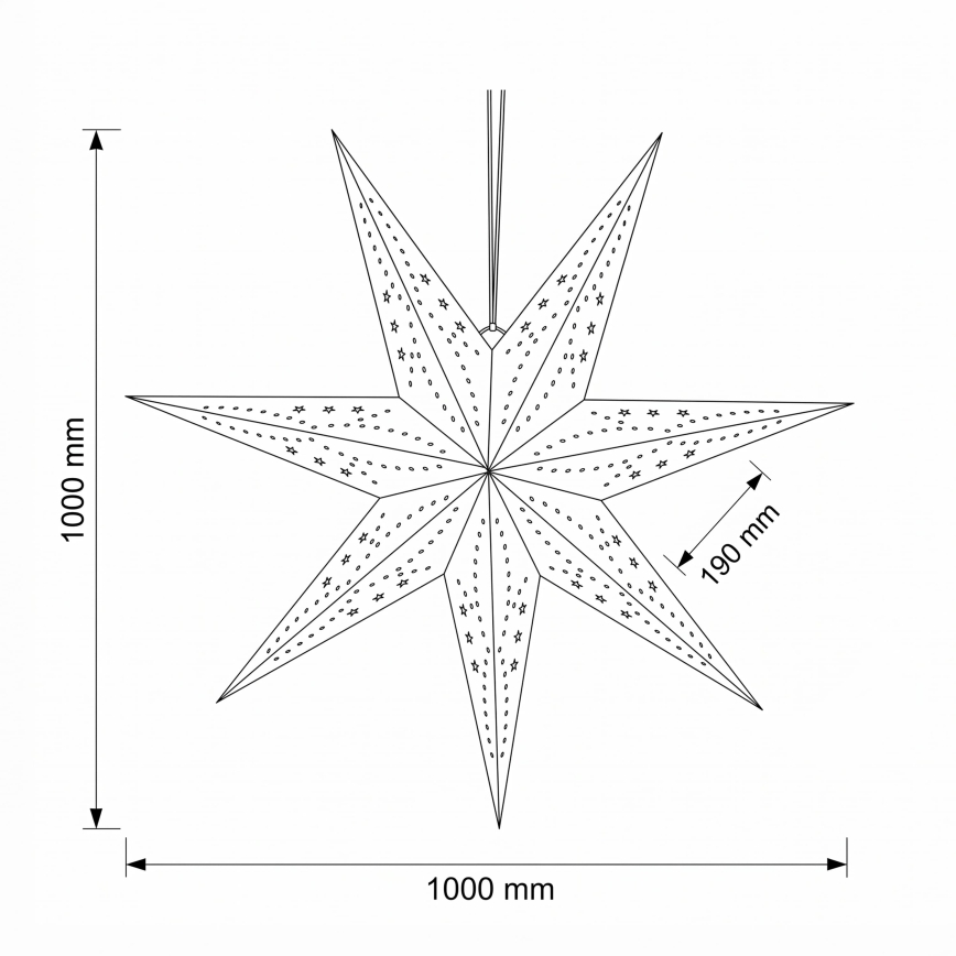 BRILAGI - LED decorazione natalizia LED/2xAA 100 cm stella