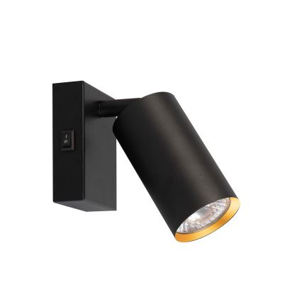 Brilagi - Spot mural LED RGBW dimmable avec interrupteur SELE 1xGU10/4,8W/230V 3000K noir/doré + télécommande