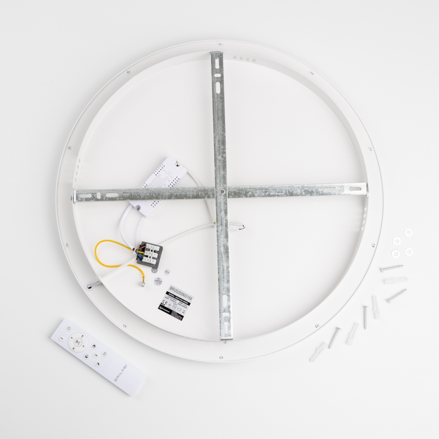 Brilagi - Plafonnier LED dimmable FALCON SLIM LED/42W/230V 3000-6500K Ø 50 cm blanc + télécommande