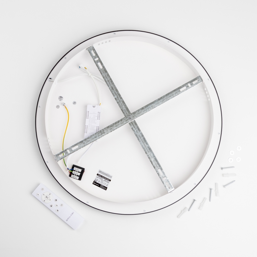 Brilagi - Plafonnier LED dimmable FALCON SLIM LED/42W/230V 3000-6500K Ø 50 cm noir + télécommande