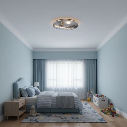 Brilagi - Plafonnier LED dimmable pour chambre d'enfant ASTRO LED/68W/230V 3000-6000K Ø 49 cm + télécommande