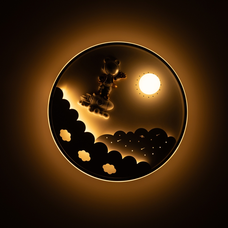 Brilagi - Plafonnier LED dimmable pour chambre d'enfant ASTRO LED/68W/230V 3000-6000K Ø 49 cm + télécommande