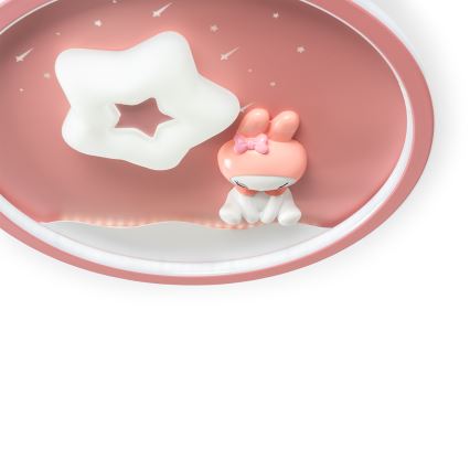 Brilagi - Plafonnier LED dimmable pour enfants BUNNY LED/83W/230V 3000-6000K Ø 49 cm + télécommande