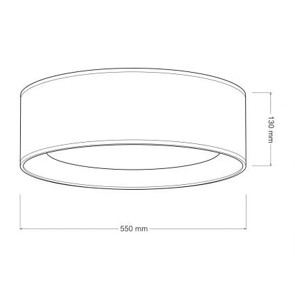 Brilagi - Plafonnier LED dimmable VELVET SMARTIX LED/36W/230V 3000-6000K Ø 55 cm beige Wi-Fi Tuya Beacon + télécommande