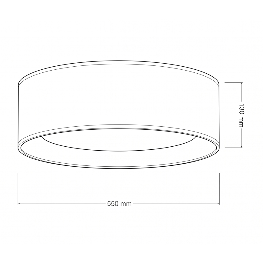 Brilagi - Plafonnier LED dimmable VELVET SMARTIX LED/36W/230V 3000-6000K Ø 55 cm gris/doré Wi-Fi Tuya Beacon + télécommande