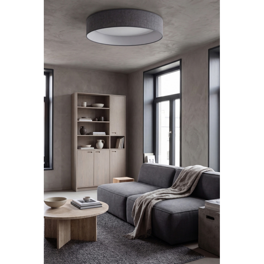 Brilagi - Plafonnier LED dimmable VELVET SMART VARI LED/24W/230V 3000–6500K Ø 45 cm gris + télécommande