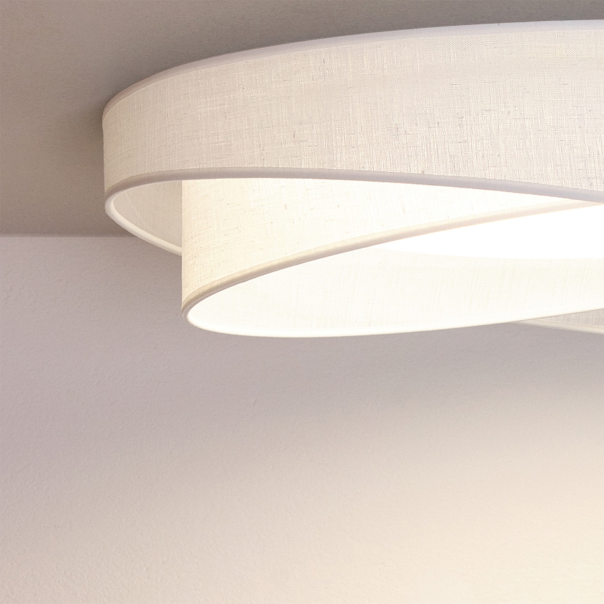 BRILAGI - Plafonnier LED dimmable VELVET TWIST LED/36W/230V 3000–6000K Ø 65 cm Wi-Fi Tuya Beacon blanc + télécommande