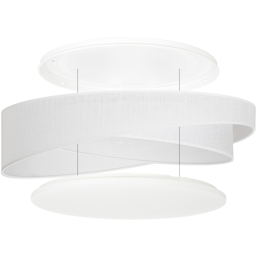 BRILAGI - Plafonnier LED dimmable VELVET TWIST LED/36W/230V 3000–6000K Ø 65 cm Wi-Fi Tuya Beacon blanc + télécommande