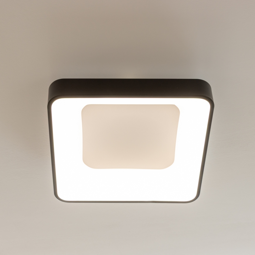 Brilagi - LED-dimmbare Deckenleuchte FALCON II LED/80W/230V 3000-6500K 40x40 cm schwarz + Fernbedienung