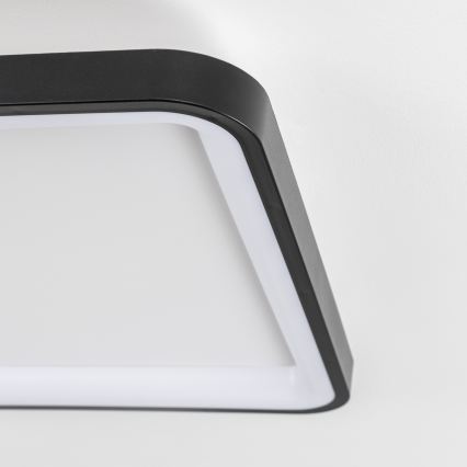 Brilagi - Dimmbare LED-Deckenleuchte FALCON SLIM LED/50W/230V 3000-6500K 50x50 cm schwarz + Fernbedienung