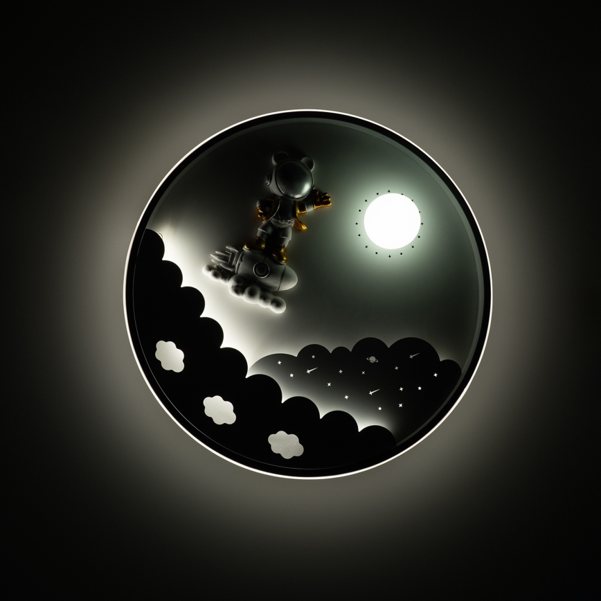 Brilagi - dimmbare LED-Kinderzimmer-Deckenleuchte ASTRO LED/68W/230V 3000–6000K Ø 49 cm + Fernbedienung