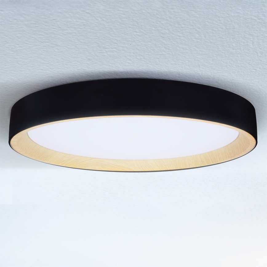 Brilagi - LED-dimmbare Deckenleuchte LARIOS LED/72W/230V 3000-6500K schwarz Ø 59 cm + Fernbedienung