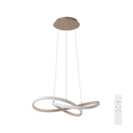 Brilagi - INFINITY dimmbare LED-Pendelleuchte an Kabel LED/55W/230V 3000-6000K 50x50 cm beige + Fernbedienung