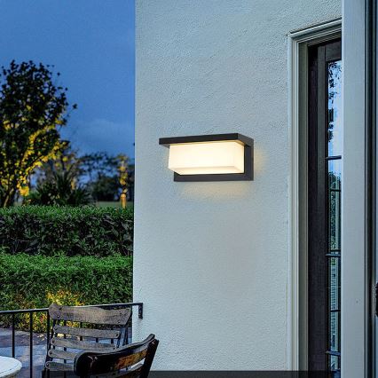 Brilagi - Dimmbare LED-Außenwandleuchte BRICKY 1xE27/6W/230V 2700-6500K IP54 schwarz