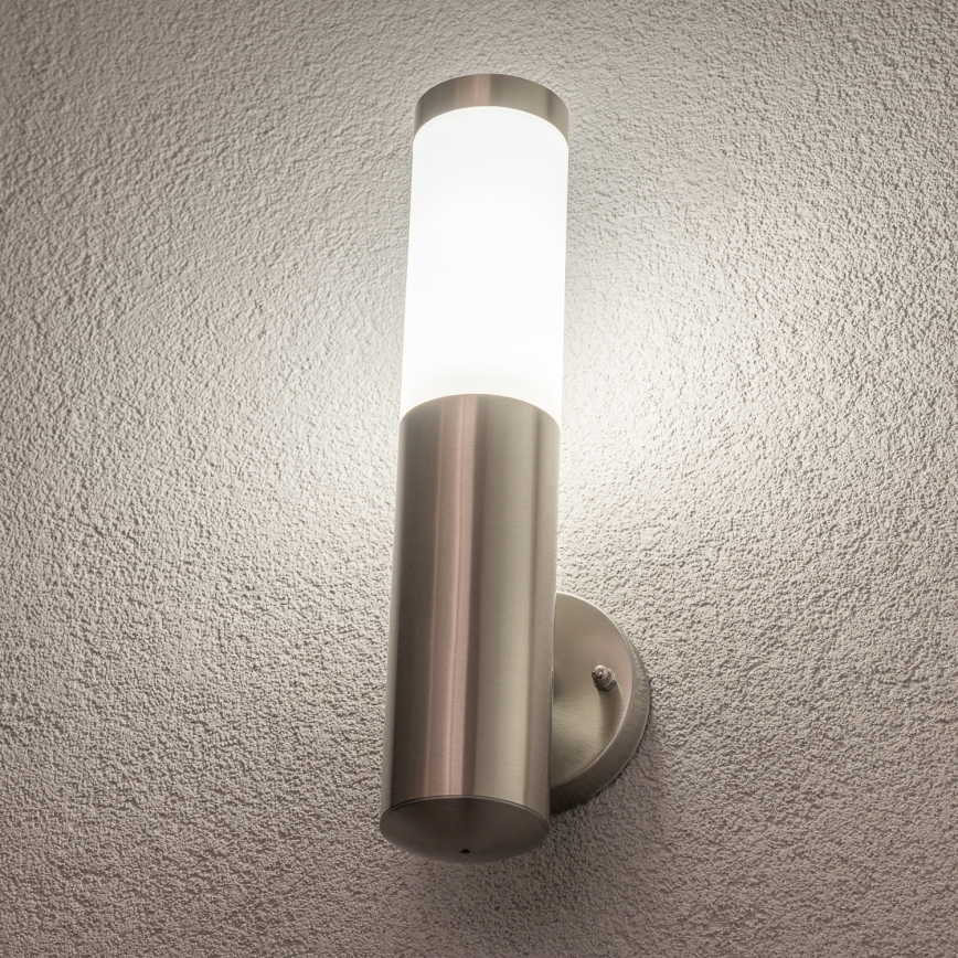 BRILAGI - LED-dimmbare Außenwandleuchte ELIA 1xE27/6W/230V 2700-6500K IP44 Wi-Fi mattchrom