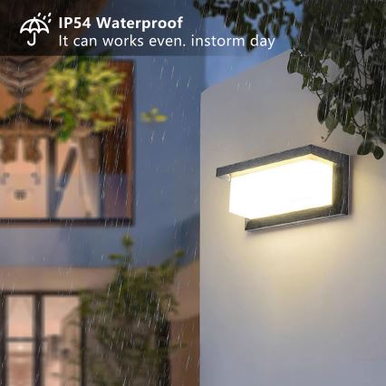 Brilagi - Dimmbare LED-Außenwandleuchte BRICKY 1xE27/6W/230V 2700-6500K IP54 anthrazit